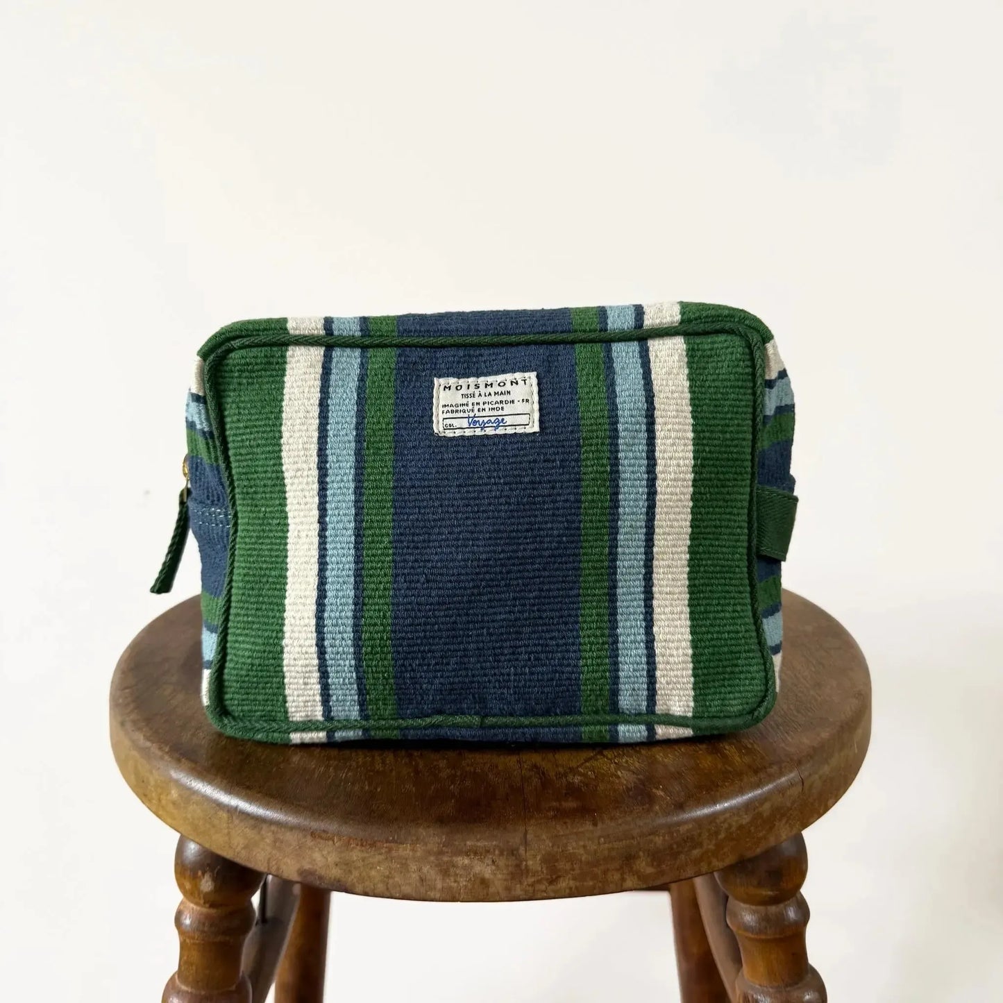 Large Pouch N°43 in Bari Green Tea-Accessory-Moismont-eugenienewport