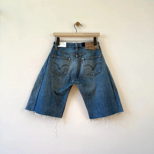 Vintage Lasso Shorts in Vintage Indigo-Denim-B Sides-eugenienewport