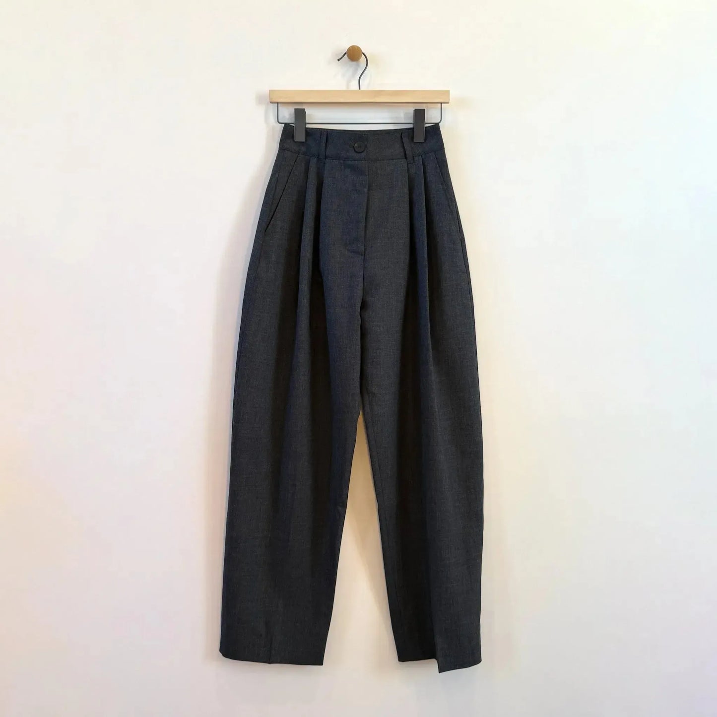 Acuna Pant in Slate Melange-Pants-Studio Nicholson-eugenienewport