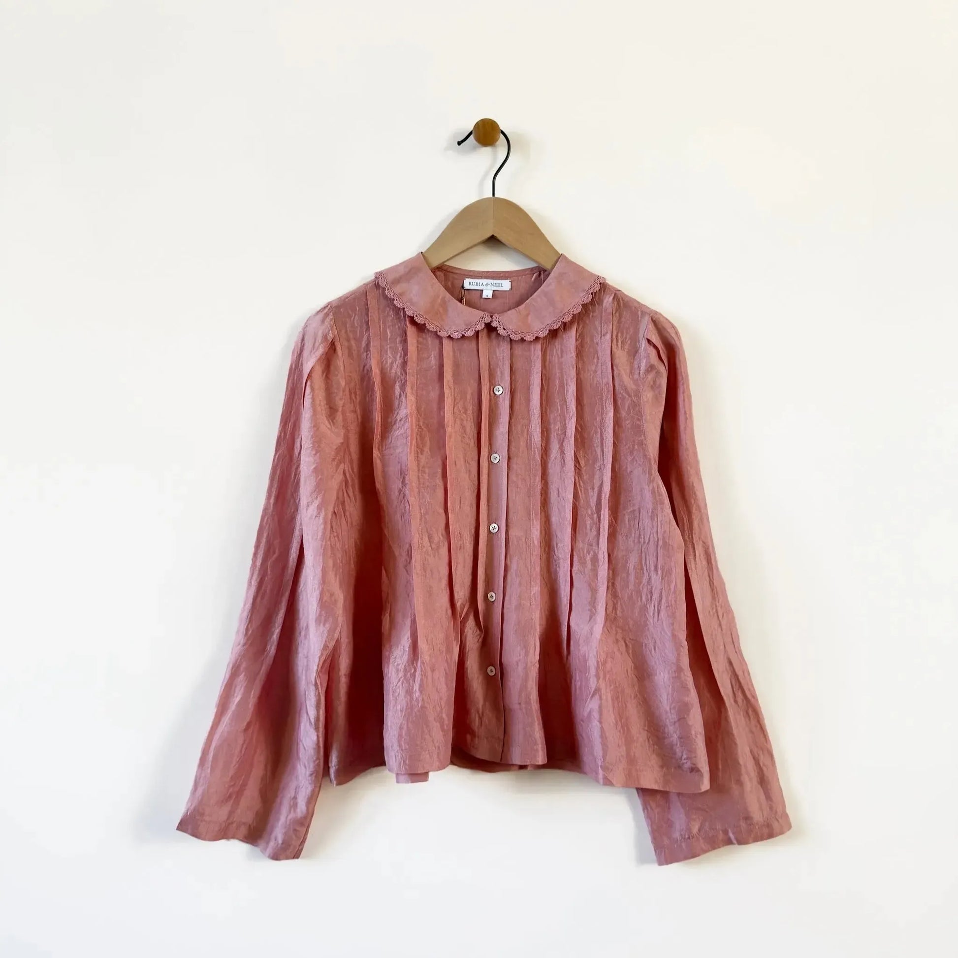 Aga Blouse in Winter Rose-Tops-Rubia & Neel-eugenienewport