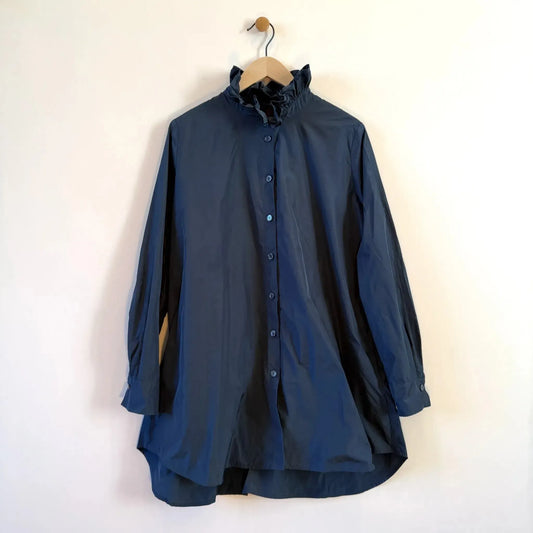 Big Pierrot Blouse in Titan-Tops-Katharina Hovman-eugenienewport