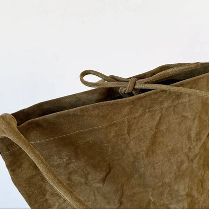 Big Tube Bag with Long Handle in Avana Suede-Accessories-Zilla-eugenienewport