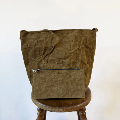 Big Tube Bag with Long Handle in Avana Suede-Accessories-Zilla-eugenienewport