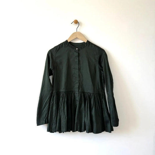 Blouse 0430006 in Kale-Tops-Christian Peau-eugenienewport