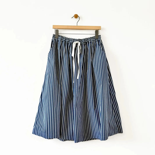 Caracoto Skirt in Blue Stripe-Skirt-Nitto-eugenienewport