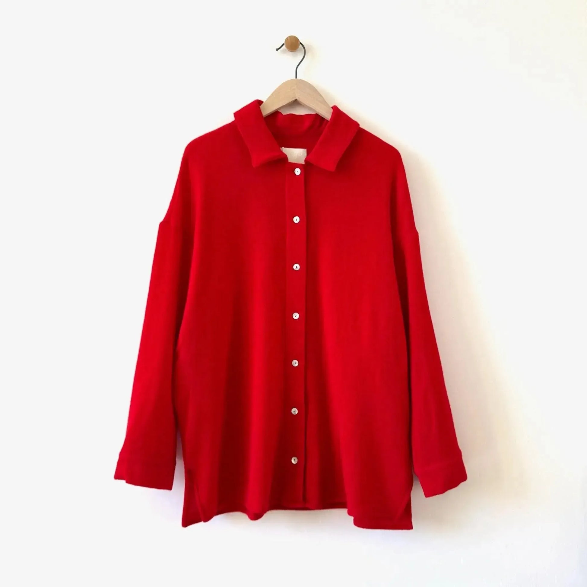 Claudia Shirt in Red-Tops-Nitto-eugenienewport