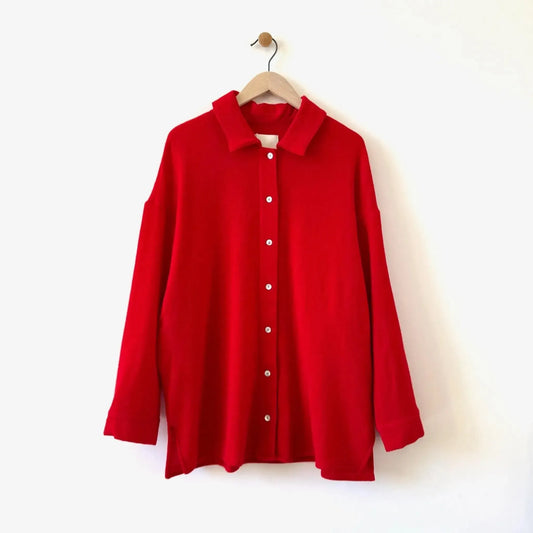 Claudia Shirt in Red-Tops-Nitto-eugenienewport