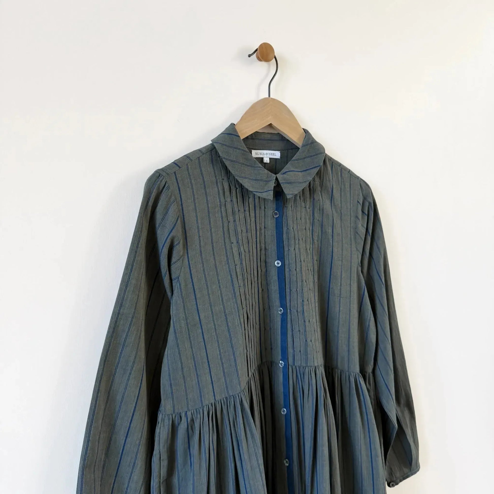 Cora Dress in Indigo Streams-Dresses-Rubia & Neel-eugenienewport