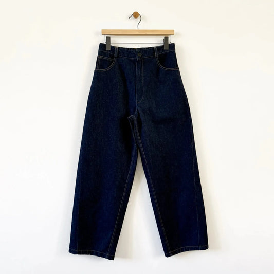 Denim Straight Pants in Indigo-Denim-Cordera-eugenienewport