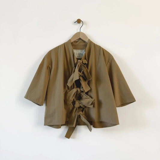 Drop Blouse in Camel-Tops-Eleph-eugenienewport