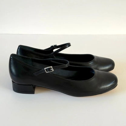 Emilia Mary Janes in Black Leather-Shoes-Augusta-eugenienewport