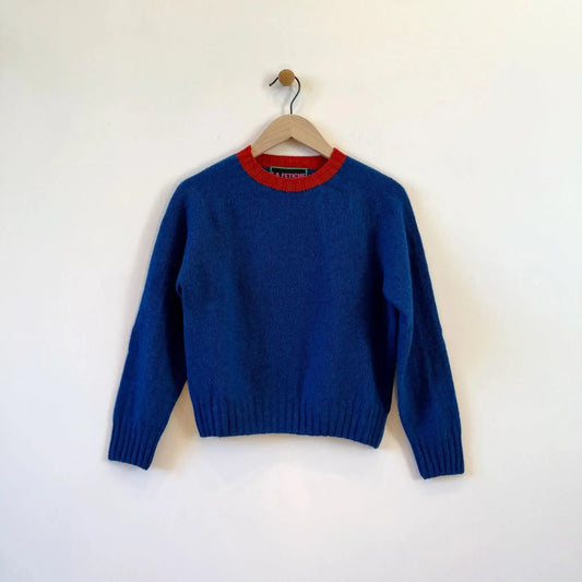 Fifi in Blue / Red-Sweater-La Fetiche-eugenienewport