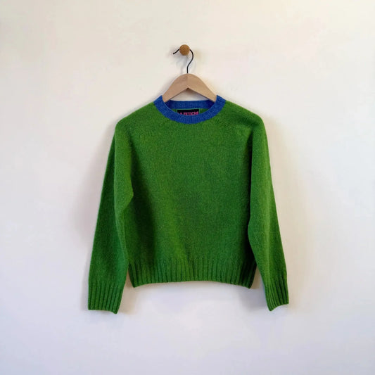 Fifi in Green / Blue-Sweater-La Fetiche-eugenienewport