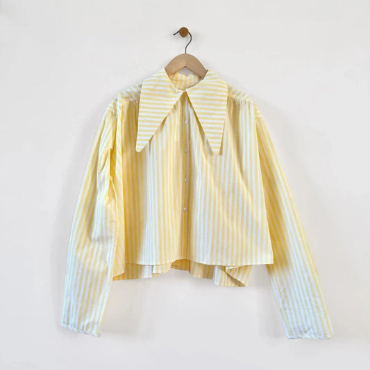 Flo Collar Shirt in Yellow-Top-Eleph-eugenienewport