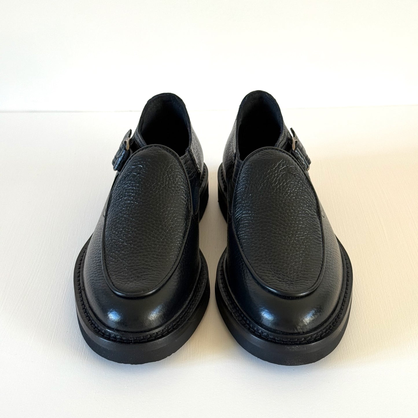 Jo in Black Hairy Calf Leather