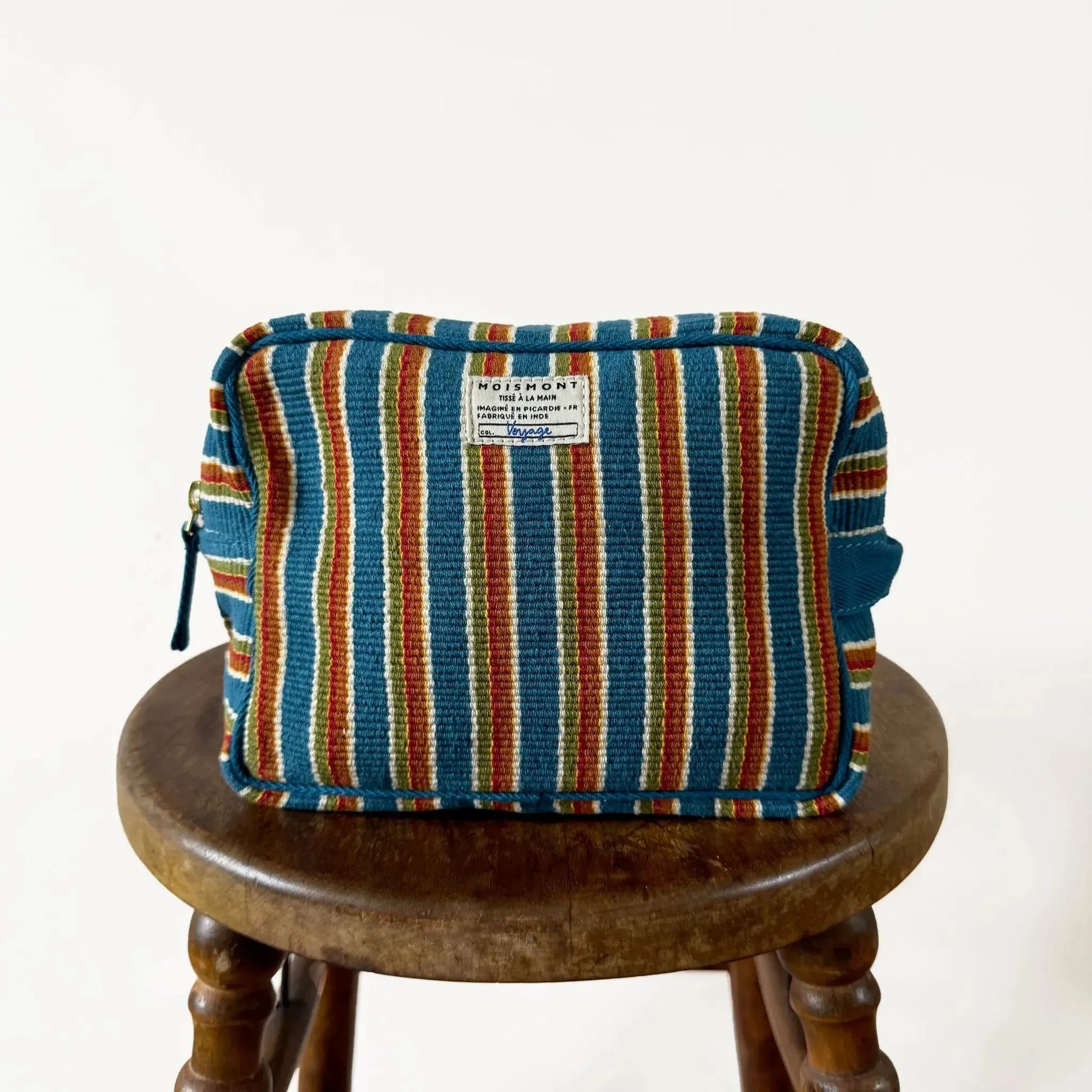 Large Pouch N°43 in Roma Royal Blue-Accessory-Moismont-eugenienewport