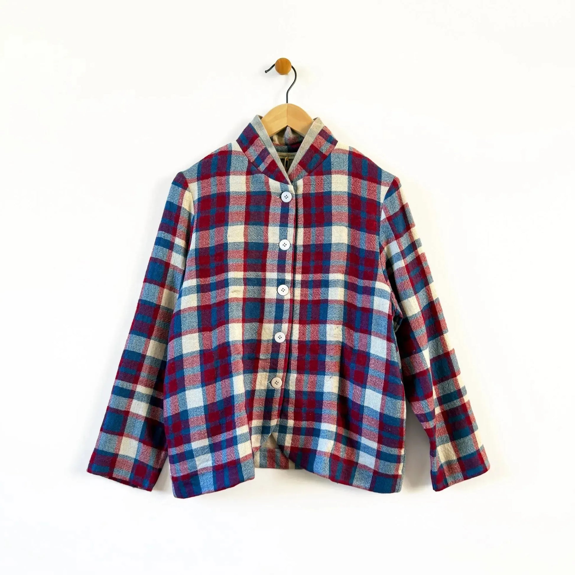 Leo Jacket in Checks-Jackets-Runaway Bicycle-eugenienewport