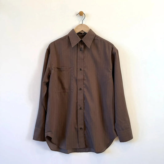 Leto Shirt in Brown-Tops-Studio Nicholson-eugenienewport