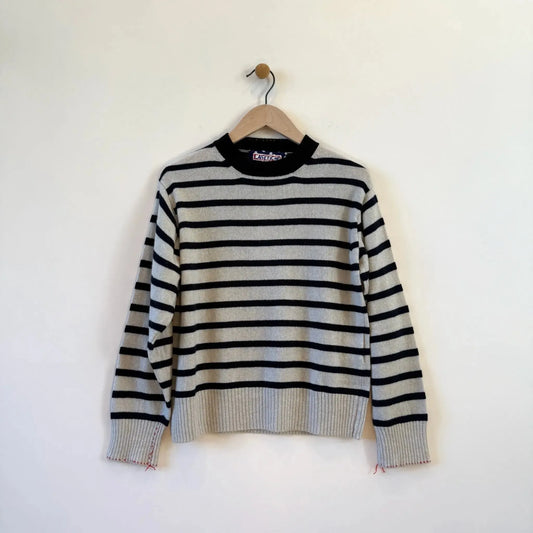 Olga in Oatmeal / Navy / Black-Sweater-La Fetiche-eugenienewport