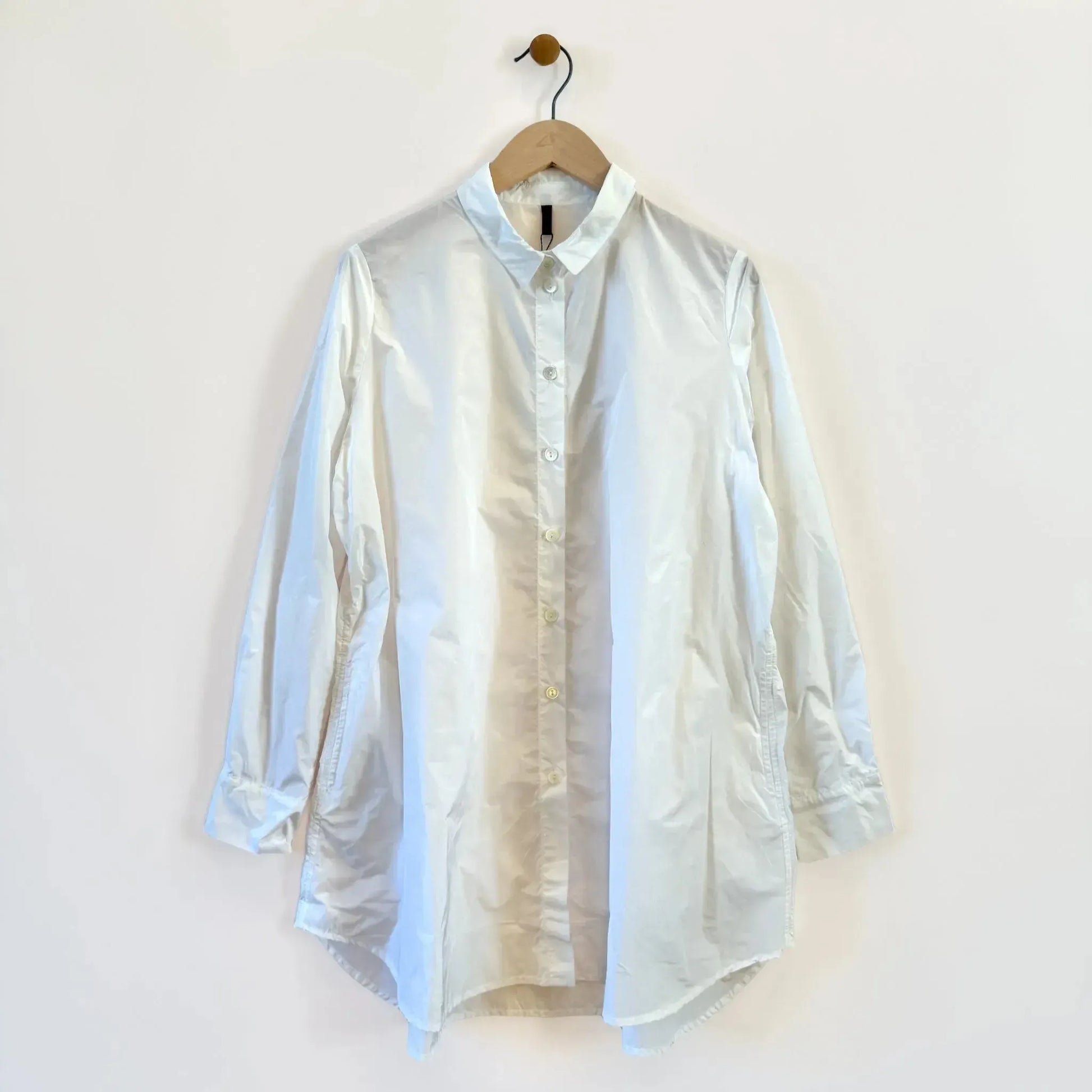 Oversize Blouse in White-Tops-Katharina Hovman-eugenienewport