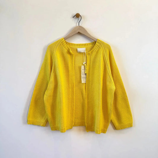 Paleta Knitted Cardigan in Yellow-Sweater-Nitto-eugenienewport