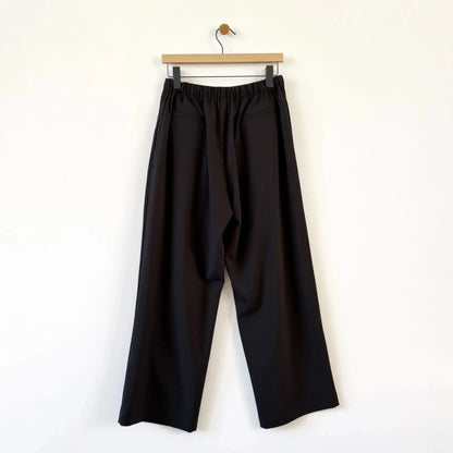 Pleated Relaxed Pants in Dark Brown-Pants-Cordera-eugenienewport
