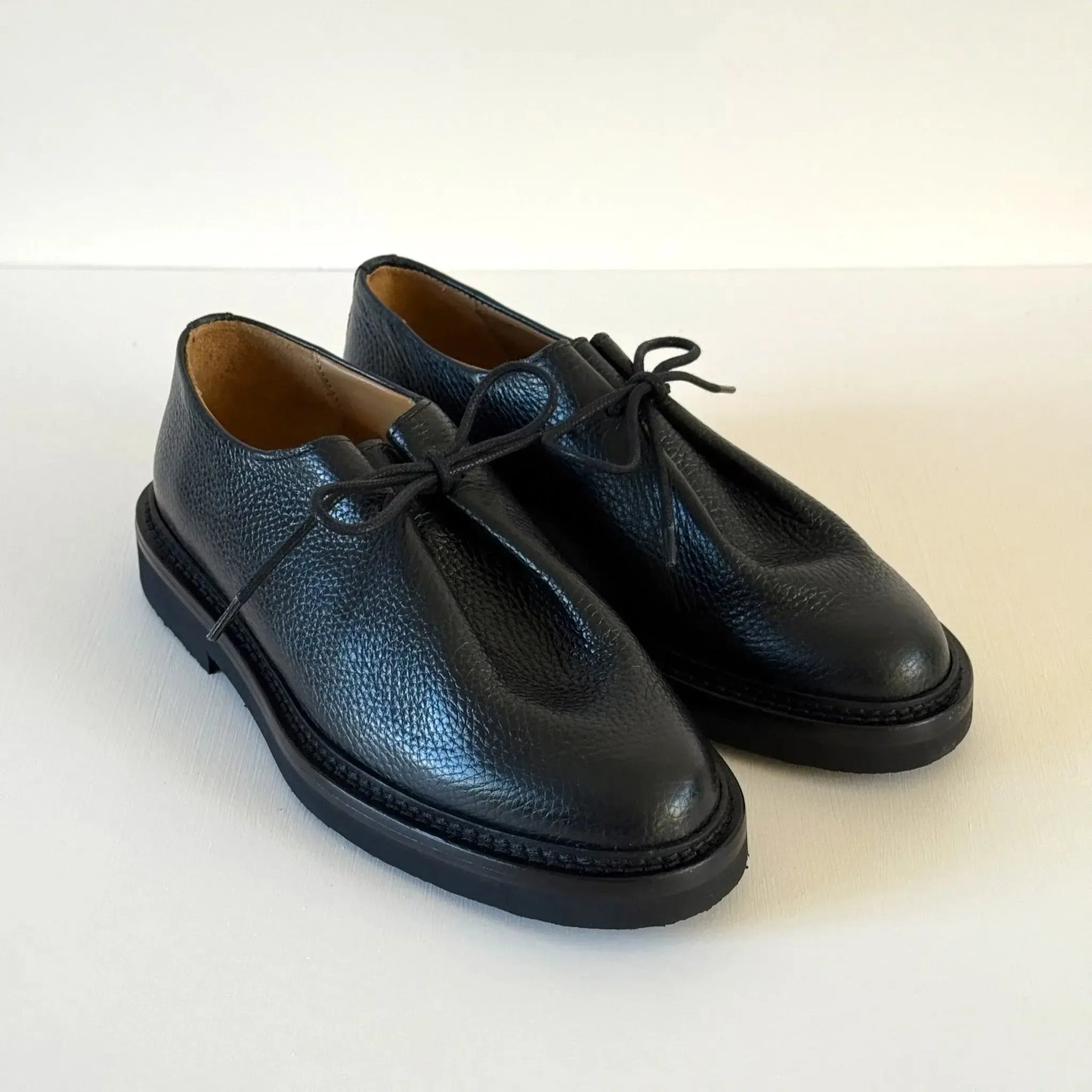 Ray Kilt in Black Grained Calf Leather-Shoes-Jacques Solovière-eugenienewport