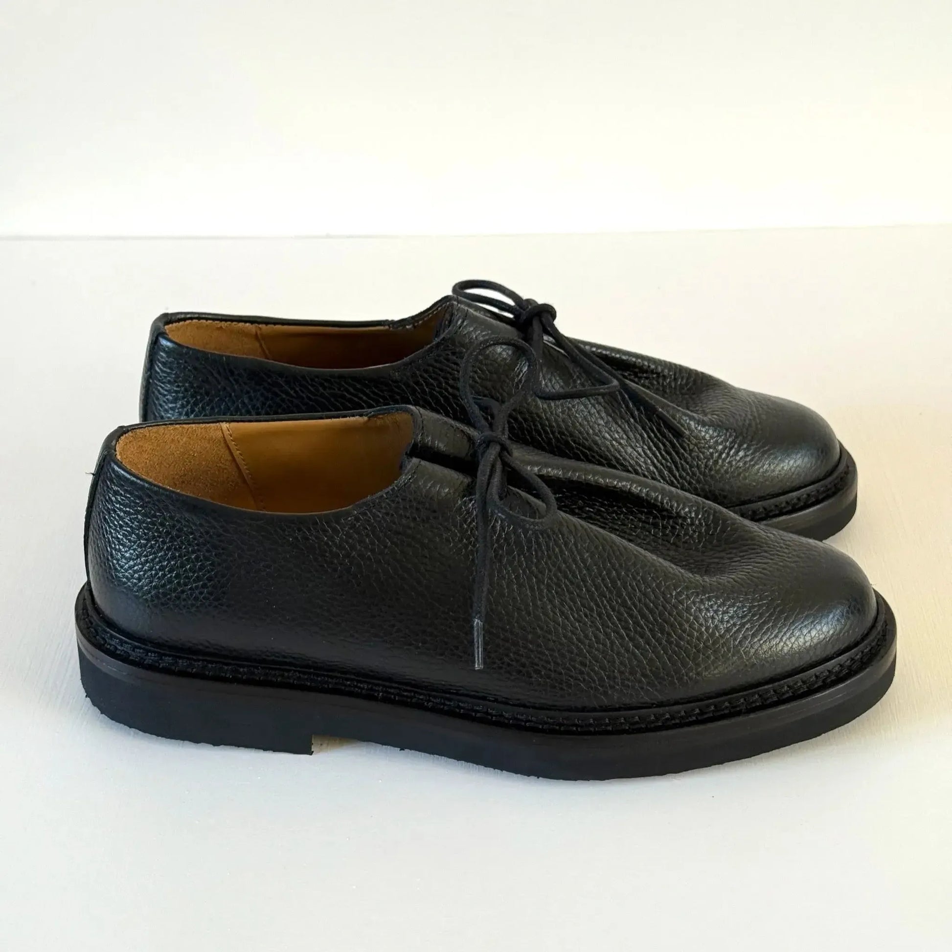 Ray Kilt in Black Grained Calf Leather-Shoes-Jacques Solovière-eugenienewport