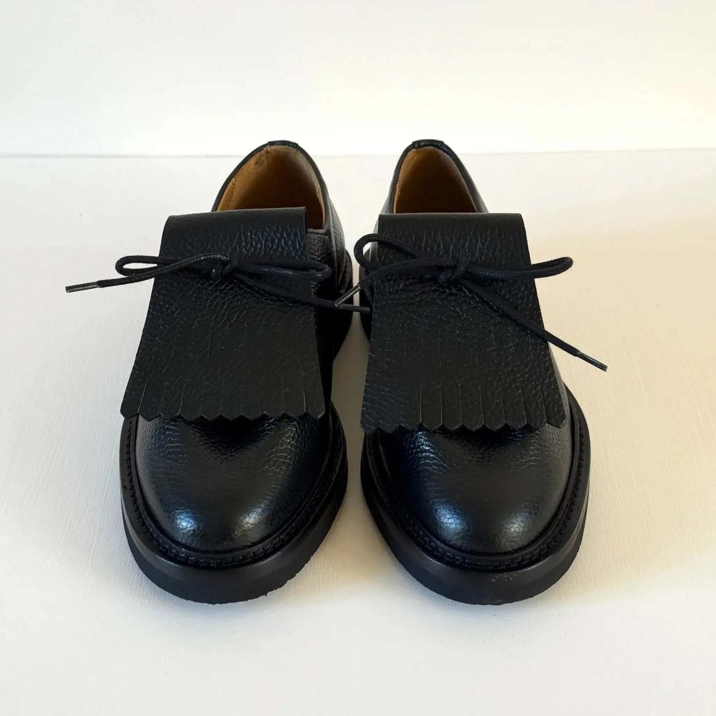 Ray Kilt in Black Grained Calf Leather-Shoes-Jacques Solovière-eugenienewport