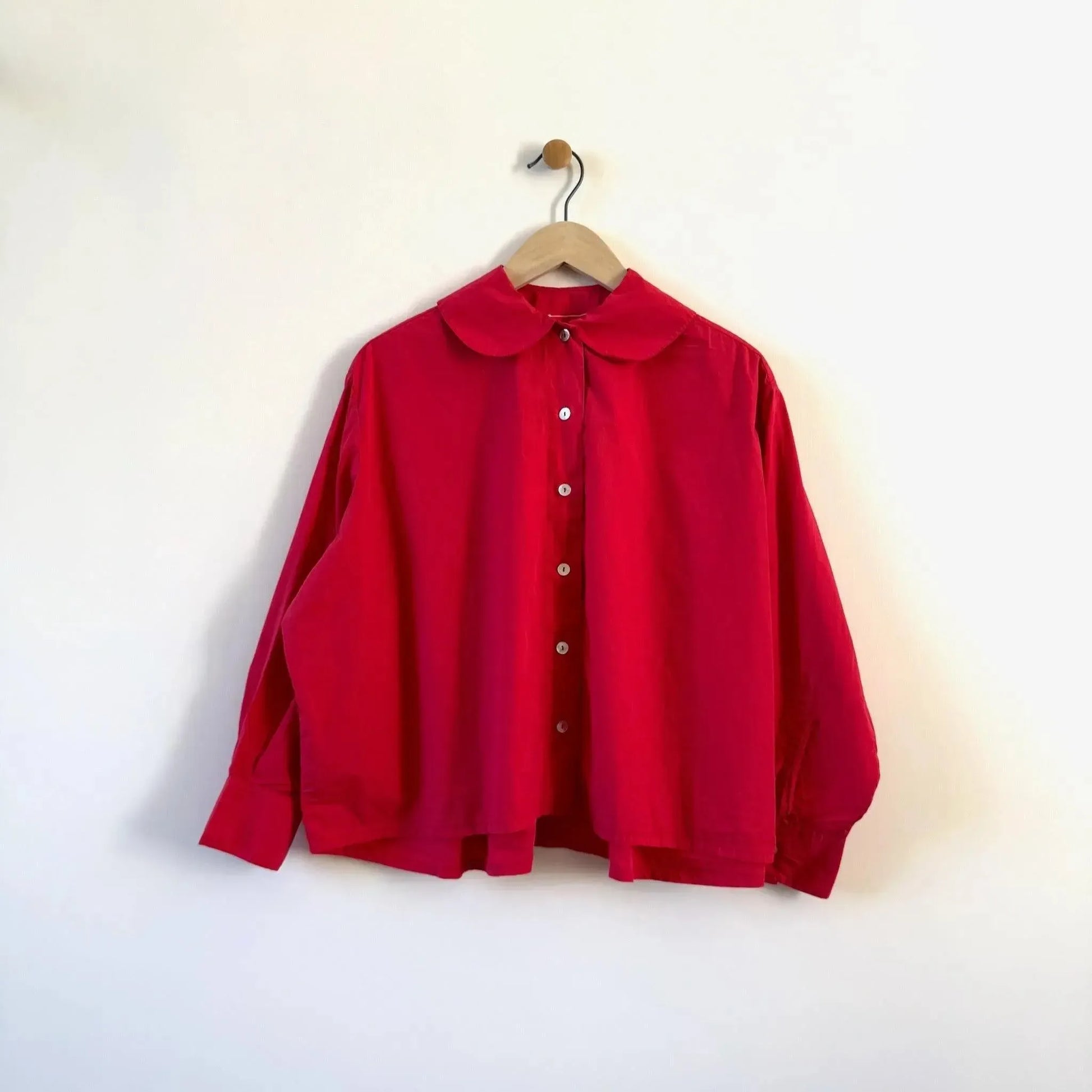 Sophia Shirt in Red-Tops-Nitto-eugenienewport