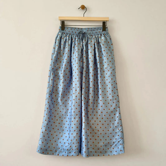 Tuck Pants in Dull Blue-Pants-Bunon-eugenienewport